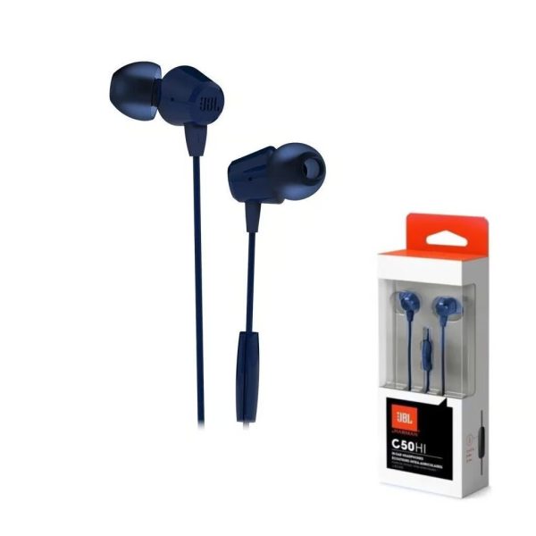Audifonos Jbl con Microfono C50hi Azul