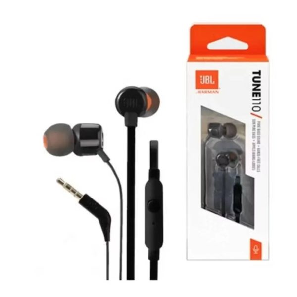 Audifonos Jbl con Microfono Tune 110 Negro