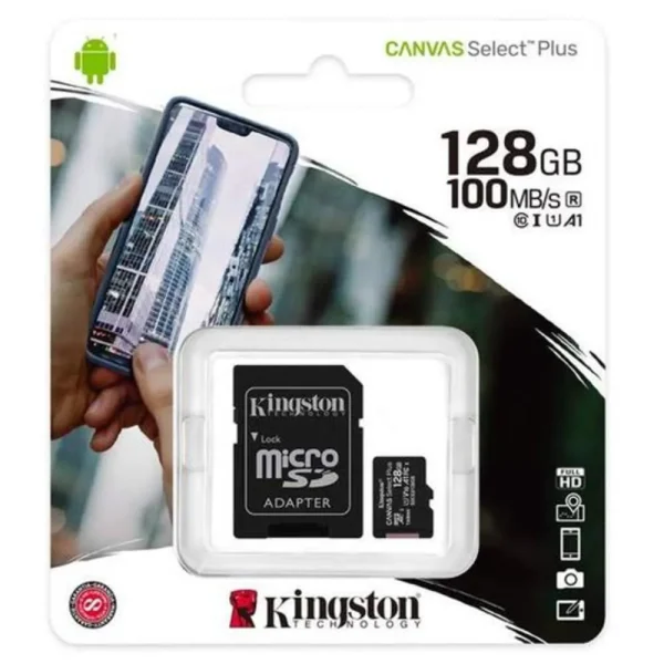 Memoria Micro SD kingston 128gb - Negro