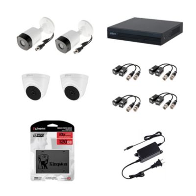 Kit 4 Cámaras De Seguridad Dahua + SSD 120 GB