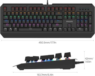 Teclado Mecanico Gamer Philips Spk8413 Copiar
