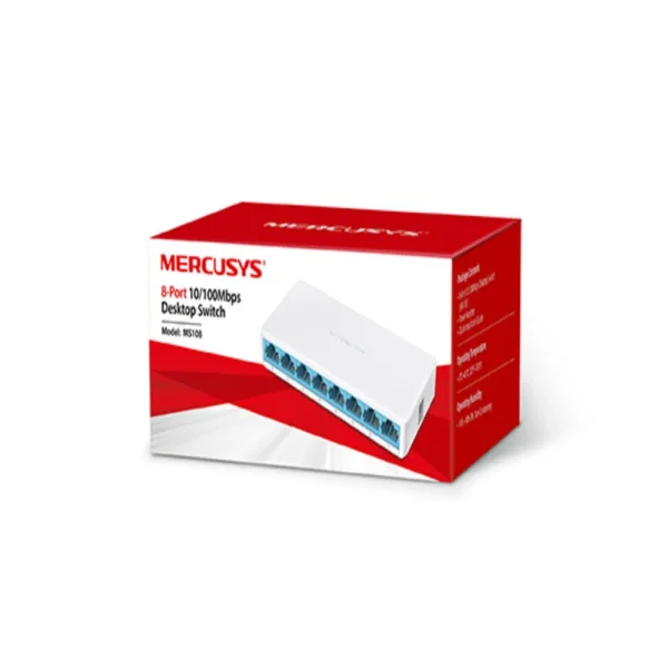 Switch 5 Puertos 10/100/Mbps Mercusys Ms105