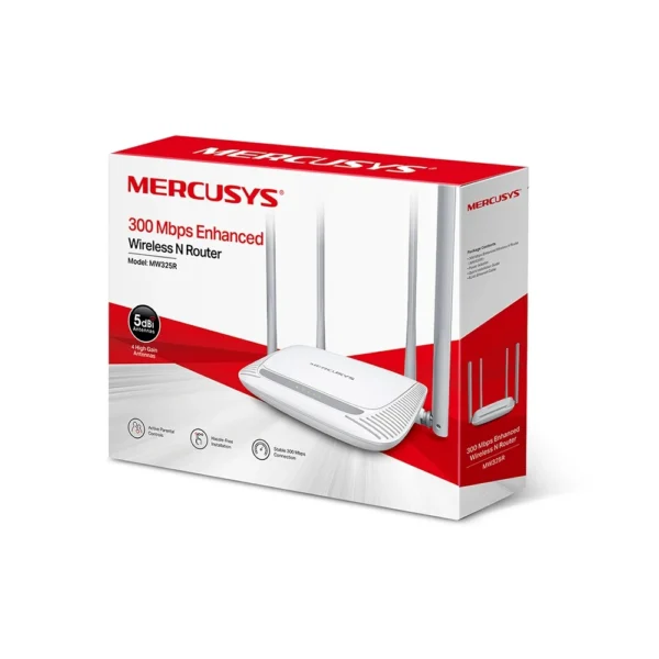 Router Inalambrico Wifi 300mbps 4 Antenas MW325R Mercusys