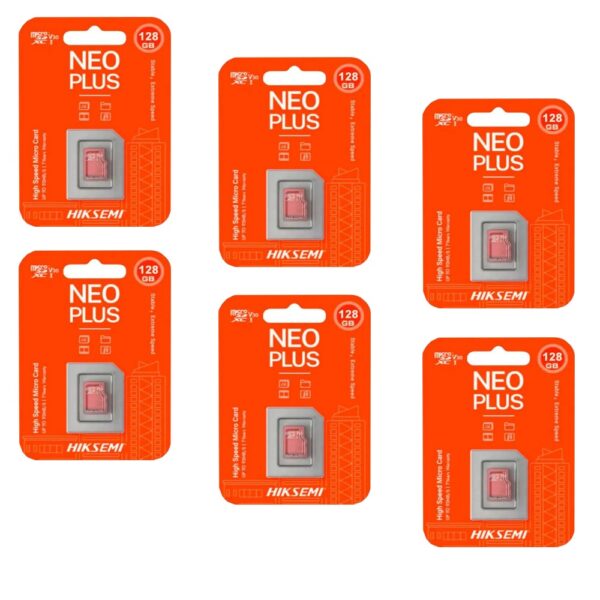MEMORIA MICROSD HIKSEMI NEO PLUS 128GB KIT DE 6 UNIDADES