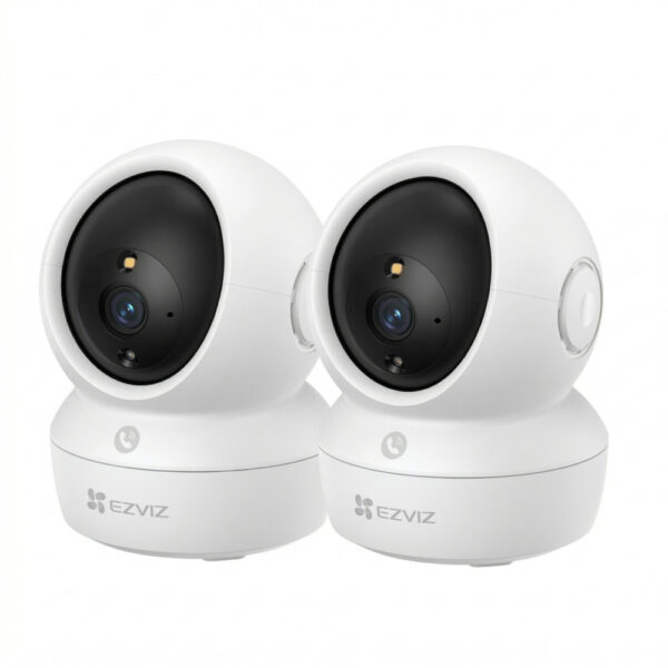 KIT 2 CAMARAS DE SEGURIDAD EZVIZ PARA INTERIORES H6C PRO FULL HD 2MP