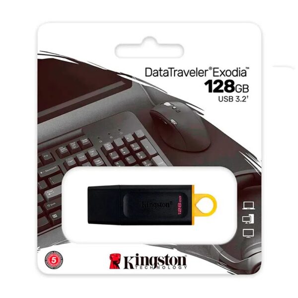 MEMORIA USB 3.2 KINGSTON EXODIA 128 GB NEGRO